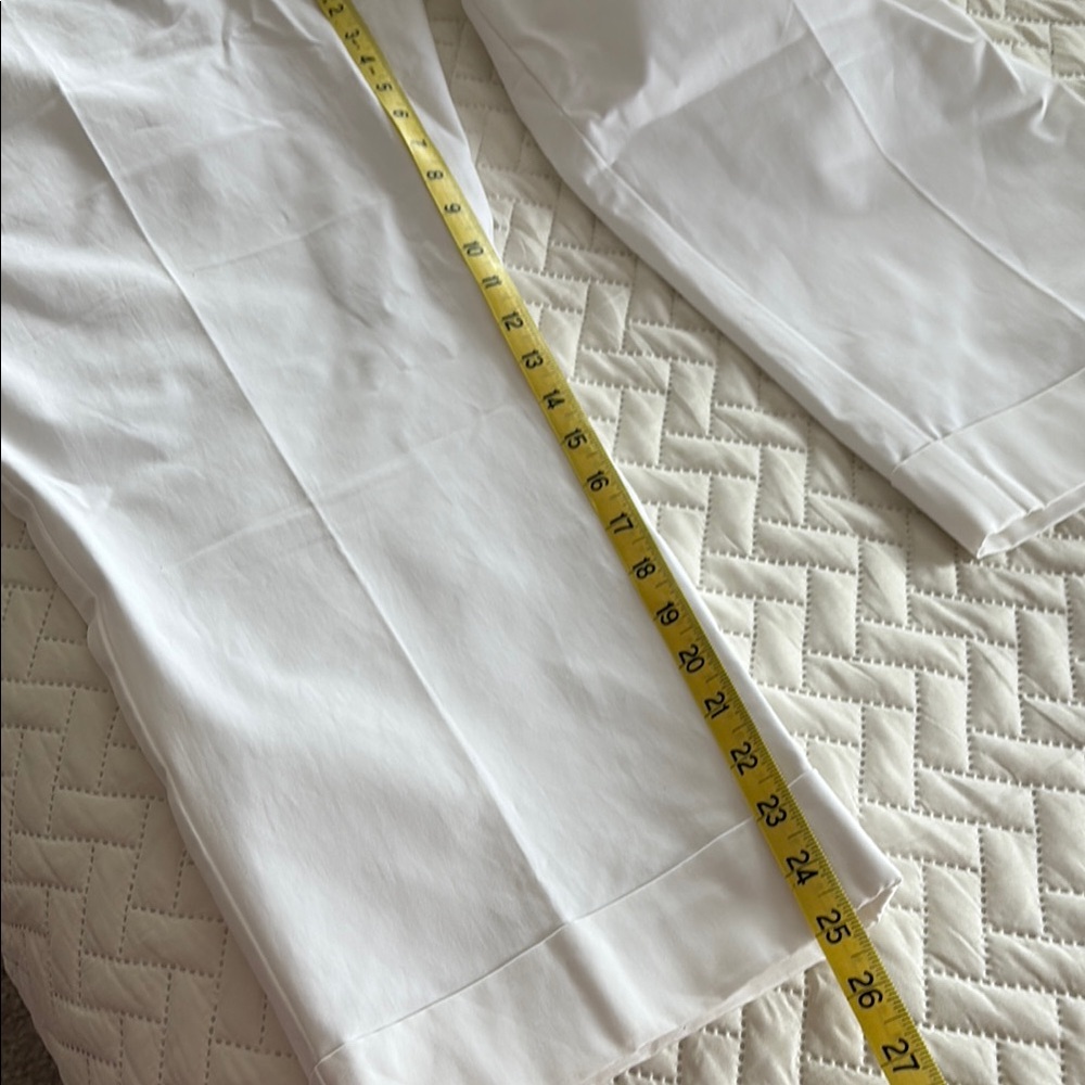 Ann Taylor Factory White Cropped/Cuffed Pants SZ 16 - Picture 9 of 9